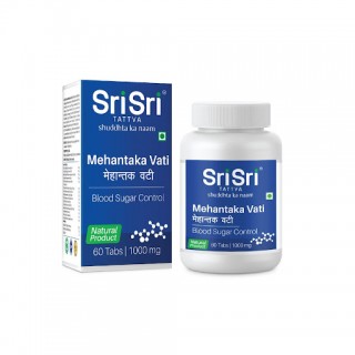 Sri Sri Ayurveda, MEHANTAKA VATI, 60 Tablet, Helps In Blood Sugar Control